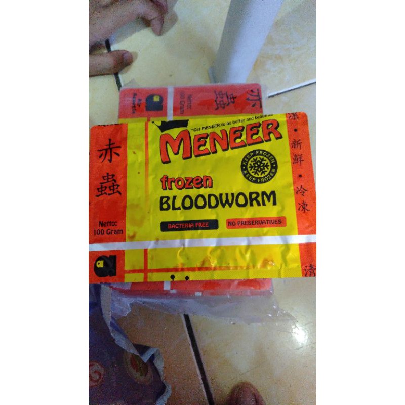 cacing beku pakan ikan