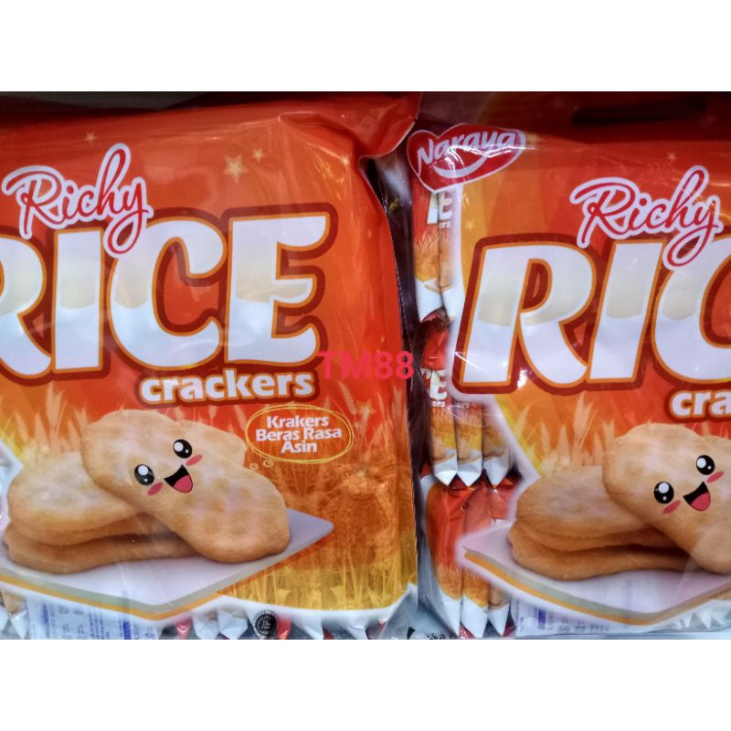 

KRAKERS BERAS RASA ASIN/RICHY RICE CRACKERS NARAYA