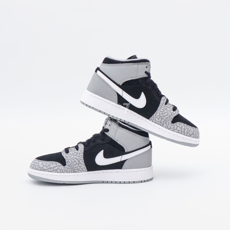 Air Jordan 1 Mid Elephant Print GS Women