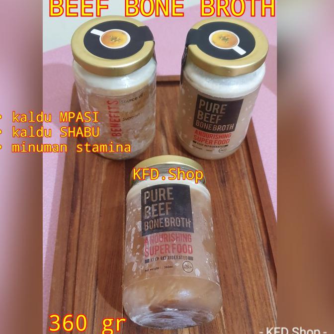 

SALE PURE BEEF BONE BROTH 360GR / KALDU MPASI / SHABU / STAMINA BOOSTER BUMBU & BAHAN MASAKAN