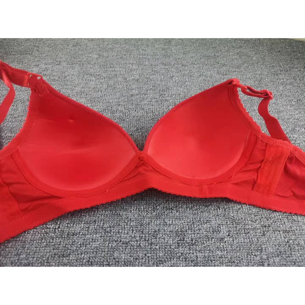 BRA / BH WANITA 135 TANPA KAWAT SIZE 34-40 KAIT 3 WARNA MERAH PAKAIAN DALAM WANITA IMPORT