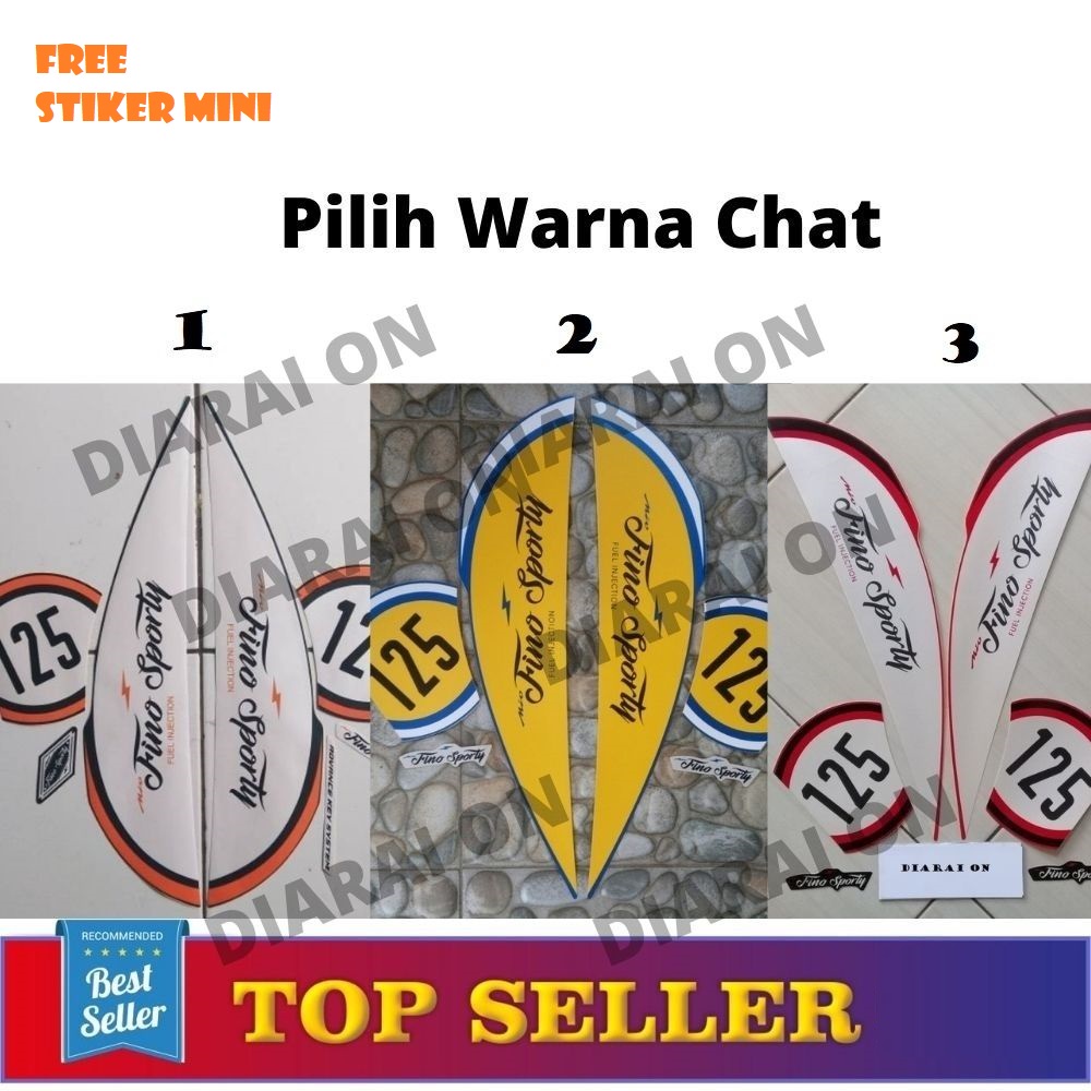striping Sticker motor Fino Sporty iss - Fino 125 2018 Murah
