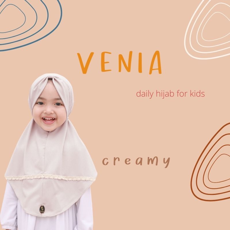 Hijab Instan Anak Usia 1-3 Tahun Lucu Renda VENIA