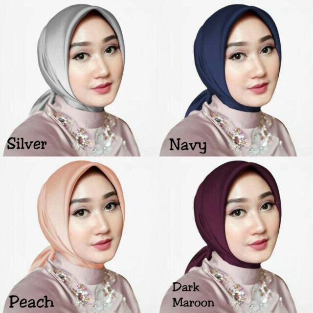 CLEARANCE SALE / JILBAB SATIN VELVET/ HIJAB SEGI EMPAT SATEN