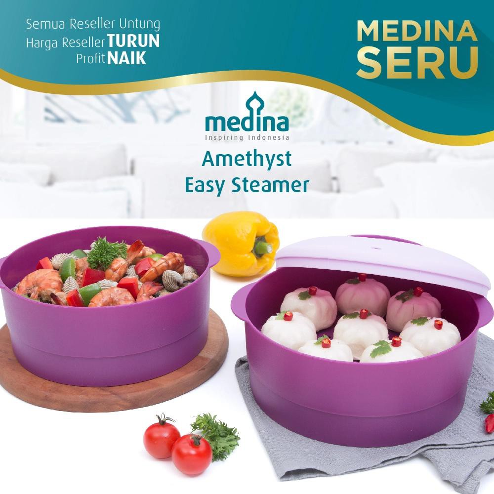 DUSDUSAN Amethyst Easy Steamer wadah kukusan mudah murah garansi seumur hidup berkualitas tahan