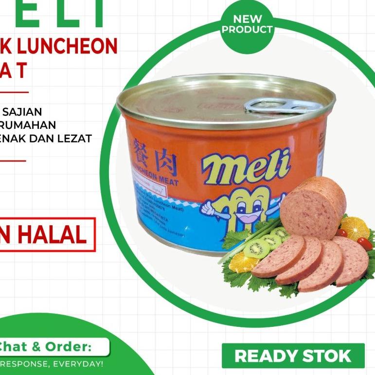 

Oke Price MELI Ham Maling Pork Luncheon Meat 397gr - NON HALAL - Daging Kaleng,,,