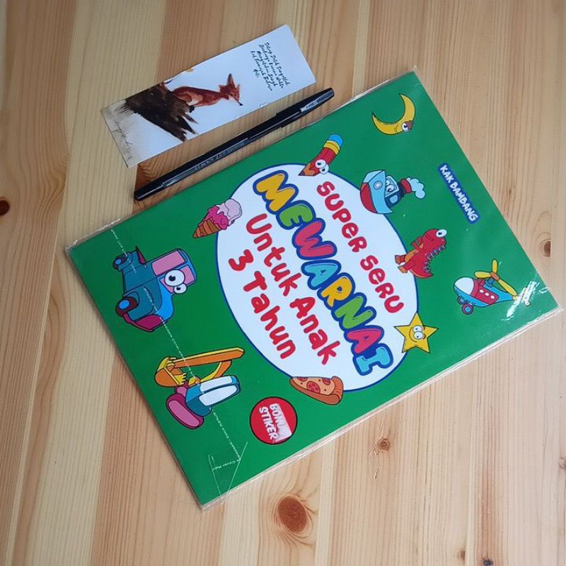 BUKU ANAK SUPER SERU MEWARNAI ANAK 3TAHUN
