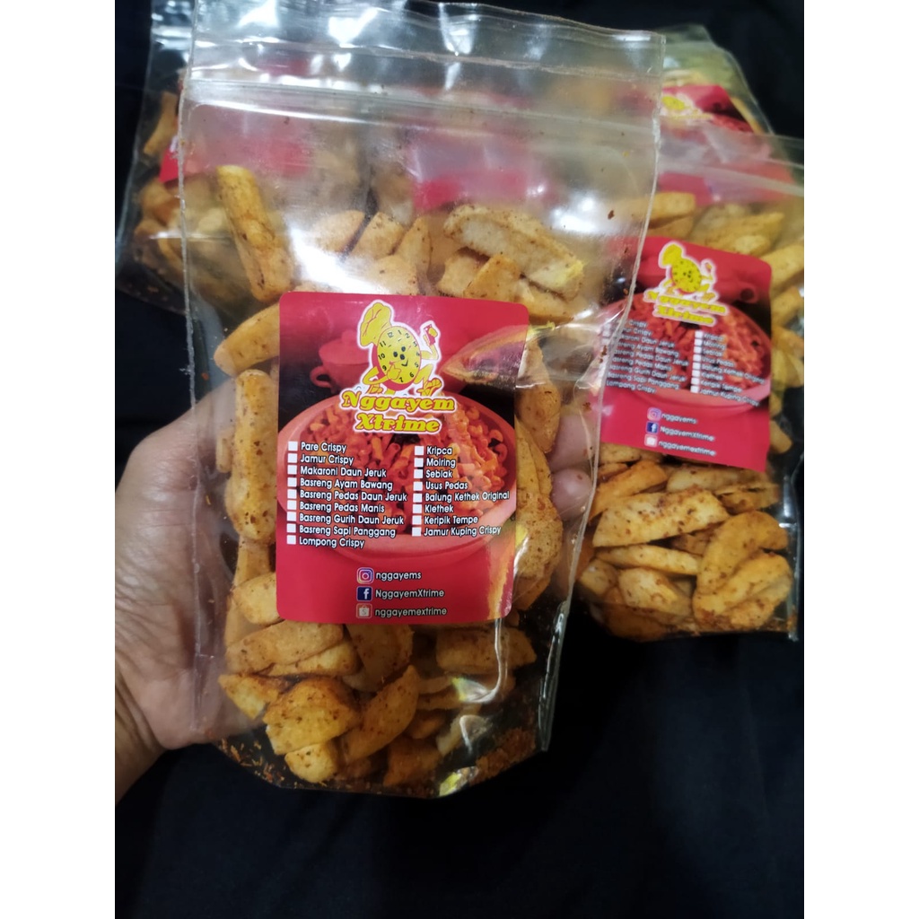 

keripik basreng pedas daun jeruk best seller
