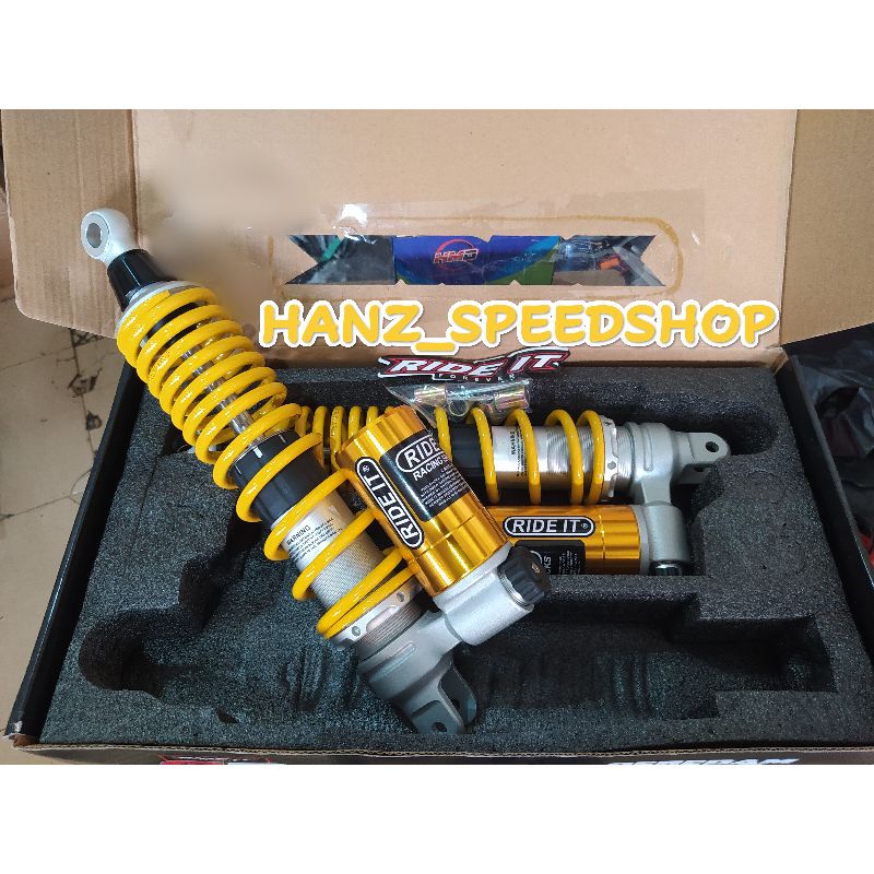 shock skok Rade it Suspension NTR R1 TWIN SERIES 350mm Set / shock skok PCX tabung bawah rade it 350