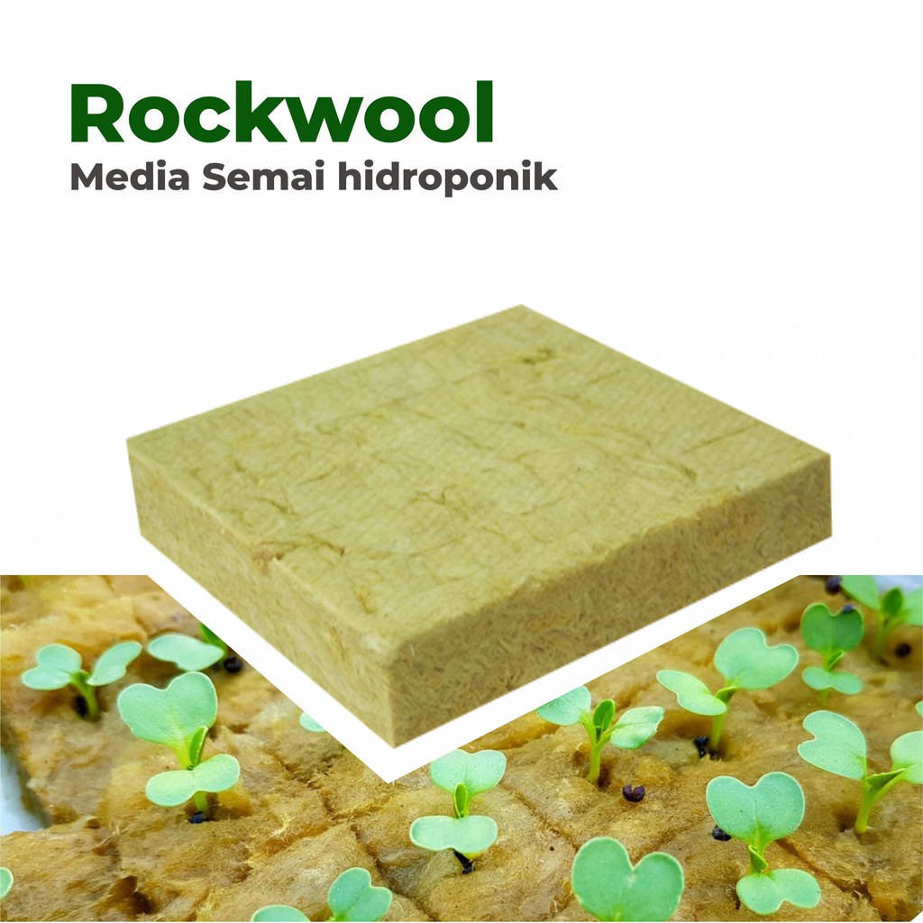 Media Tanam Hidroponik Rockwool Cultilene Import 25 Potong Puriegarden PG KDR