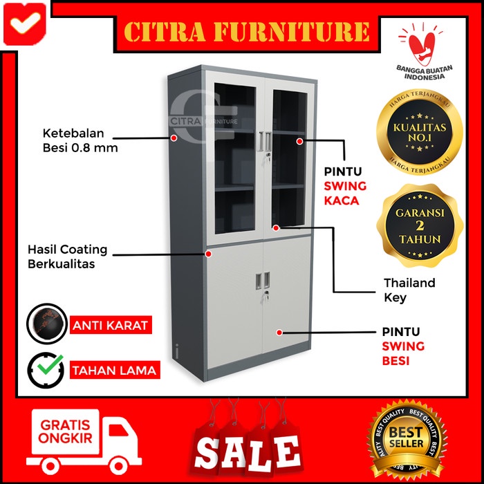 

READY Lemari arsip 2 pintu swing TERBARU