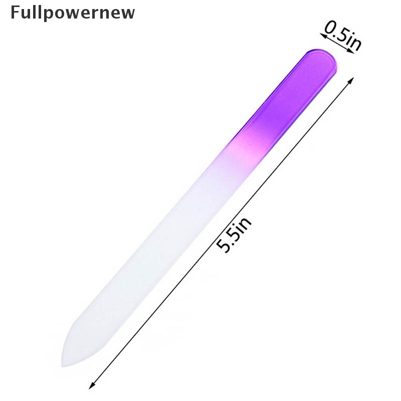 (FULL) 4pcs Kikir Kuku Bahan Kaca Kristal Untuk manicure / nail art