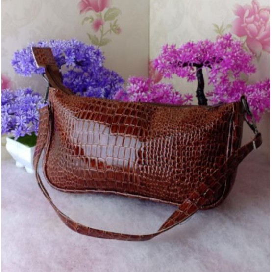 TAS BAHU / JINJING MOTIF BUAYA KILAT PAKAI PURING DAN RESLETING