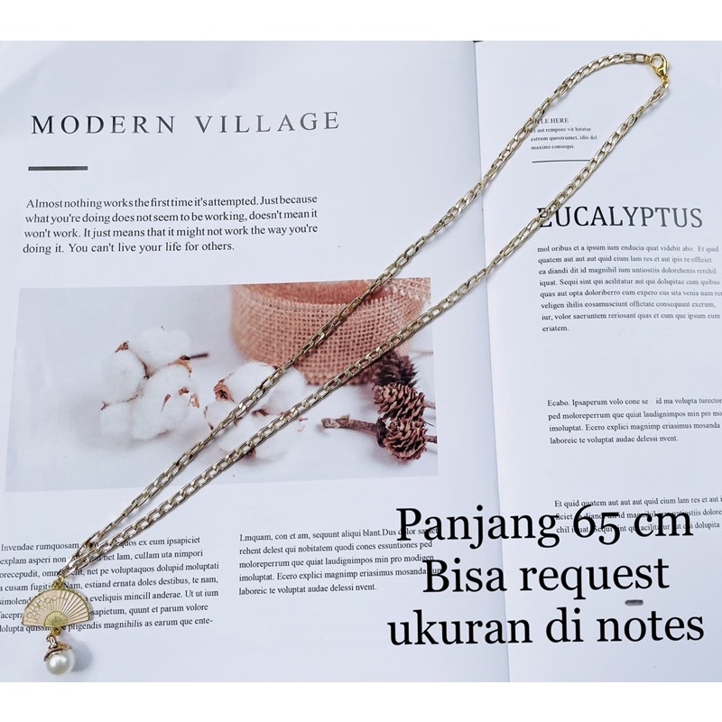 Kalung Wanita Necklace Alumunium Anti Karat