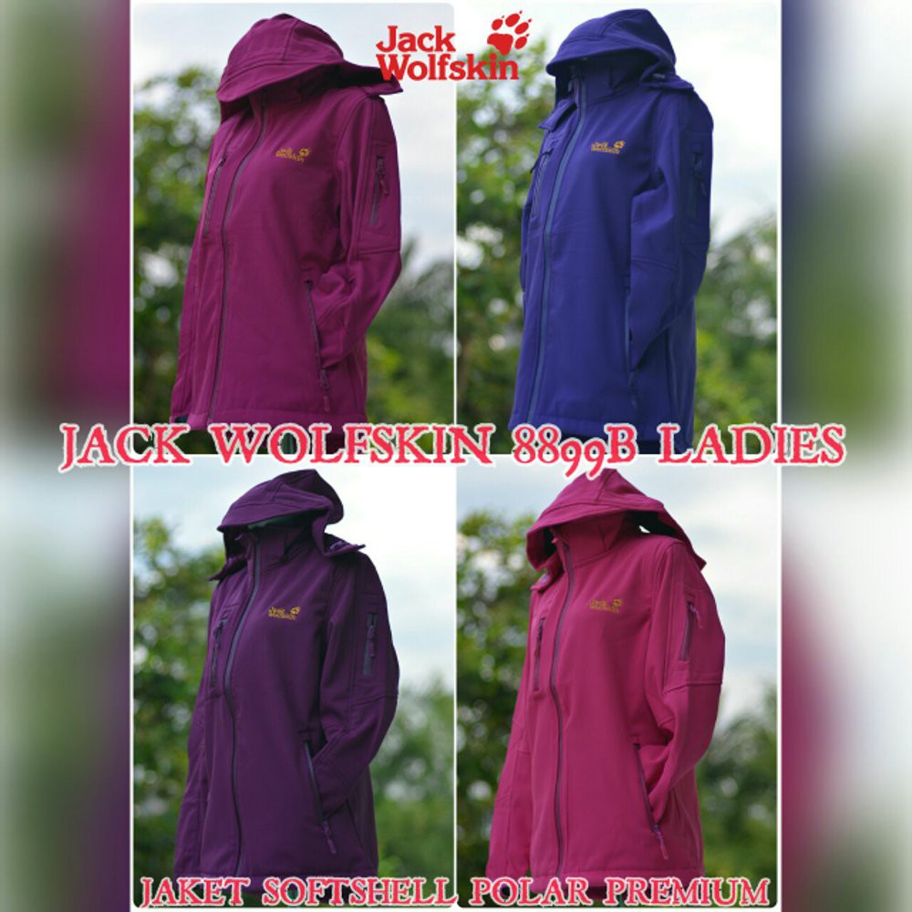 JAKET GUNUNG WANITA JACK WOLFSKIN 8899B LADIES SOFSHELL POLAR PREMIUM