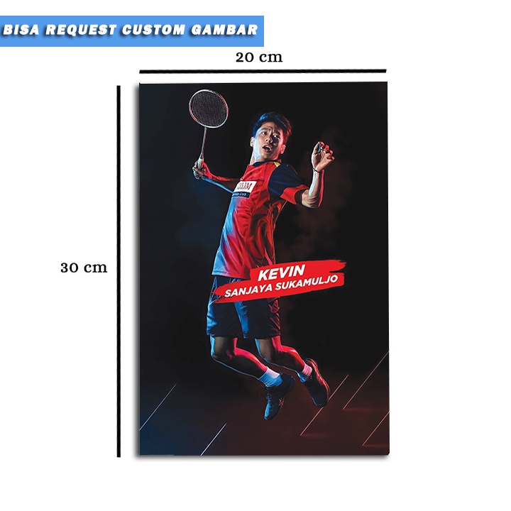 Poster Kayu Kevin Sanjaya/Hiasan DInding Kayu/Wall Decor/Poster Kevin Sanjaya