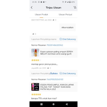 ESSEN IKAN MAS DOMINAN SEREH MELATI