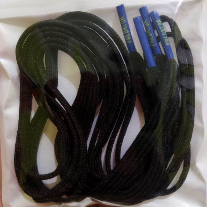 Tali Sepatu Predator Black Blue Original Sepatu Bola Sepatu Sepak Bola Sepatu Sepakbola Sepatu Futsa