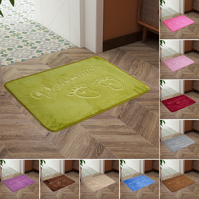 Grosir - H627 (40×60cm, 1 kg muat 10pcs) Keset Kaki Anti Slip / Bahan Memory Foam Menyerap / Kualitas Bagus / Keset Kamar