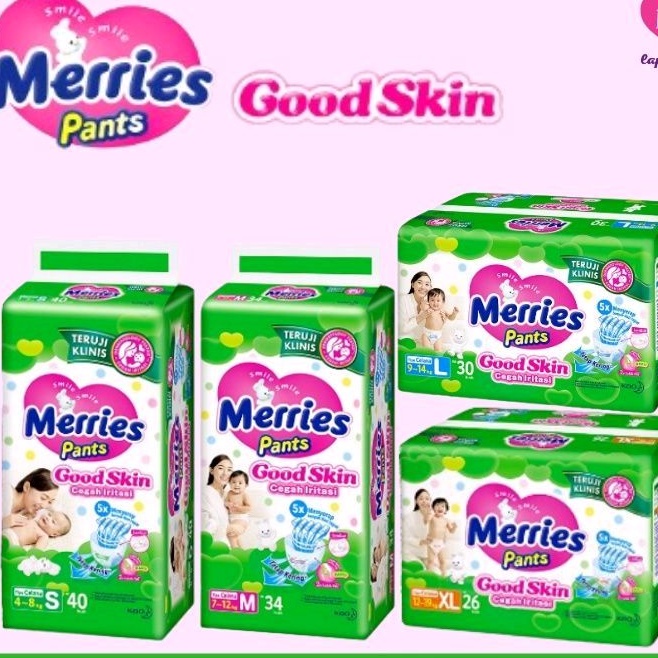 POPOK MERRIES M 34 + 2, L 30 +2