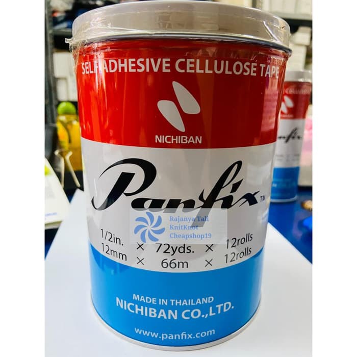 

Isolasi panfix 1 x 72 - 1/2 x 72 Self Adhesive cellulose tape Solatip RJT
