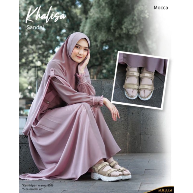 Sandal Khalisa by Mouza Sepatu Sandal Wanita Terbaru Sepatu Platform Wanita Sandal sepatu Santai