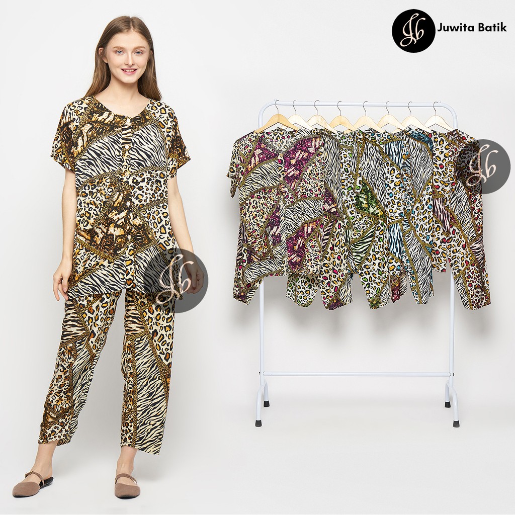 Juwita Batik - Setelan Wanita Macan - Setelan Baju Tidur Wanita Santai