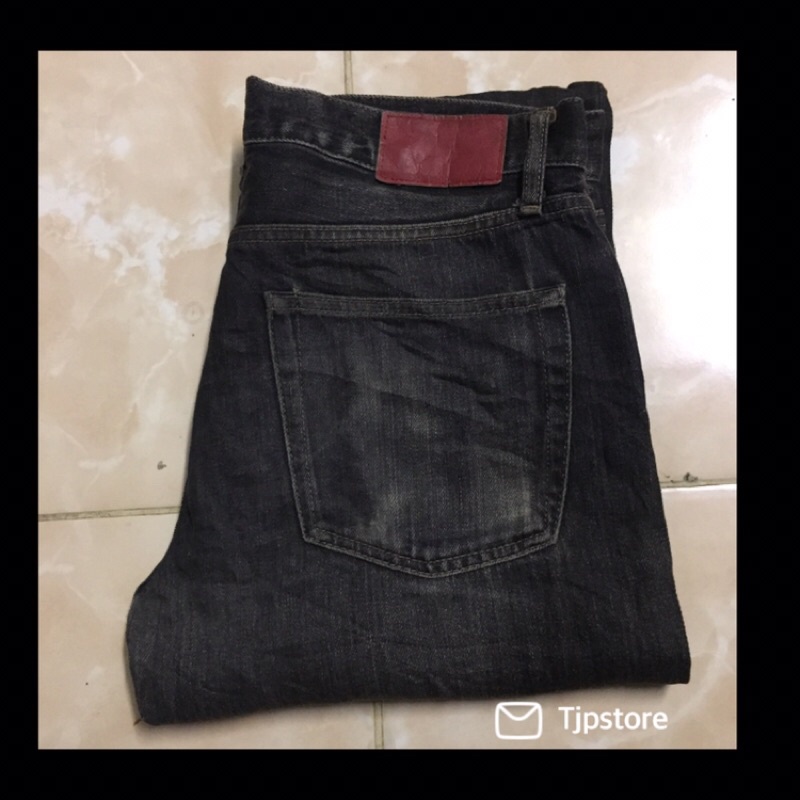 Celana Jeans Denim Second Bekas Branded Pl UNIQLO selvedge Size 31 Kancing