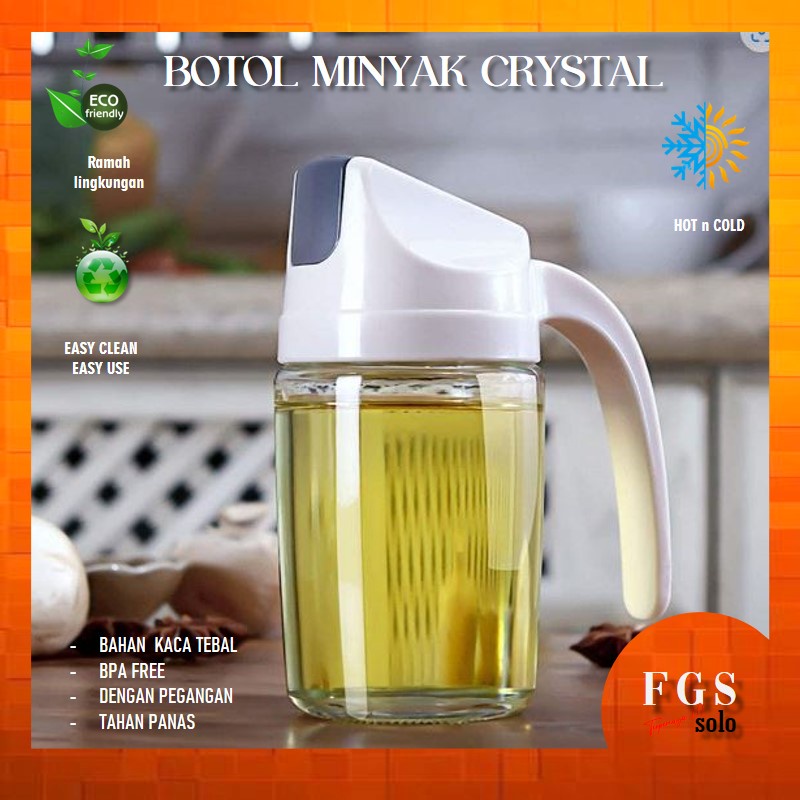 Botol minyak kaca/ botol minyak goreng/botol crystal/botol kaca 500ml