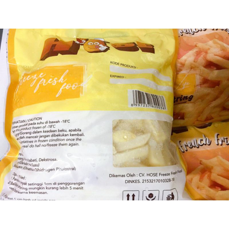 Kentang Goreng French Fries Shoestring HOSE | Included Seasoning