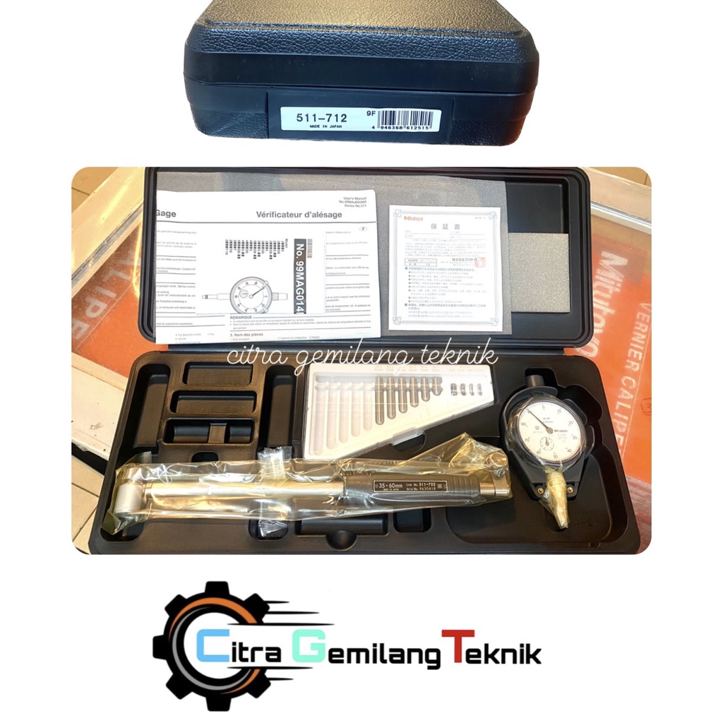 MITUTOYO 511-712 DIAL BORE GAUGE 35-60/0.01MM / cylinder bore gauge