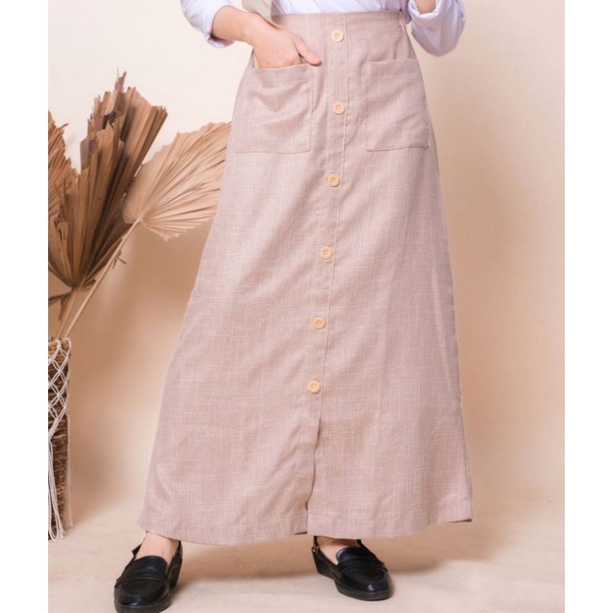 VINCA SKIRT | ROK KANCING DEPAN S - XXXL| ROK BUTTON| KOREAN SKIRT| ROK TARTAN ROK MURAH ROK KOREA R