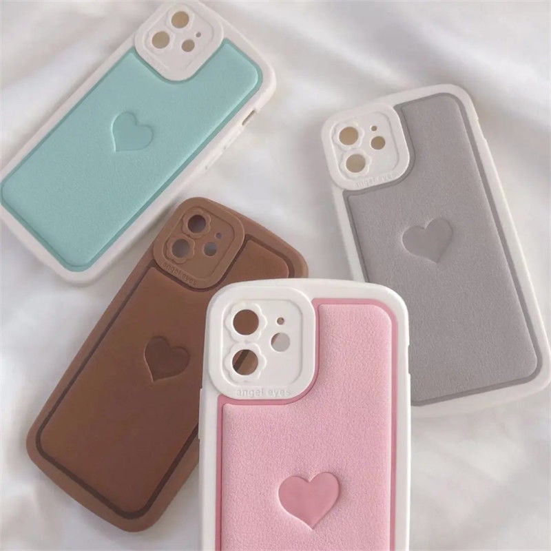 Korteks Jantung Pola Casing Ponsel untuk iPhone 12 13 11 Pro Max X Xs Max Xr 7 8 Plus Lembut Silicone Pelindung Case Pzax