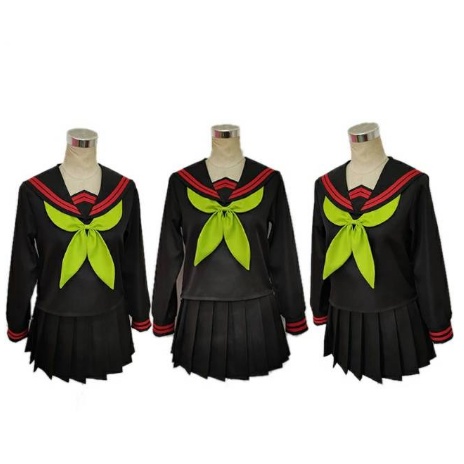 SEIFUKU NEZUKO KIMETSU NO YAIBA UNIFORM COSPLAY BAHAN OXFORD DRILL