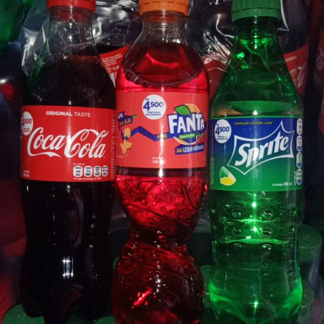[[1Lusin]] Coca-Cola, Fanta, Sprite ukuran 390ml