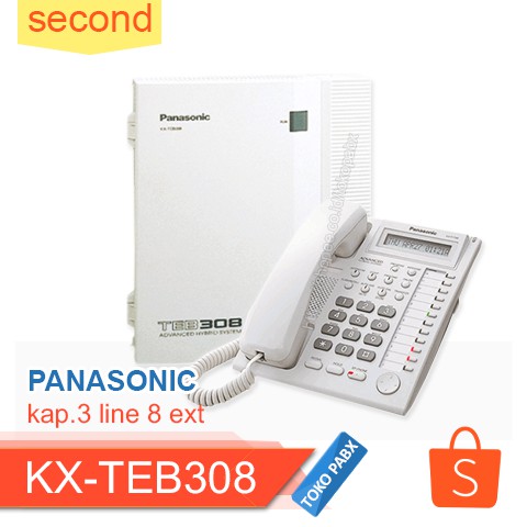 KX-TEB308 Pabx Panasonic 3 line 8 Extension Second