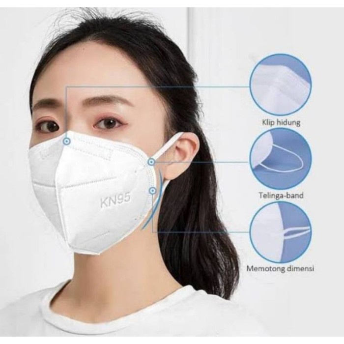 $DISKON$ MASKER MIISOO N95 KN95 MASKER KESEHATAN 5PLY ISI 10PCS "U@