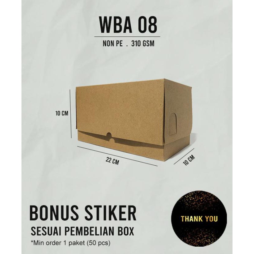 

PROMO BEST SELLER DUS/BOX BIG BROWNIES UK. 22cm x 10cm x 10cm + FREE STIKER