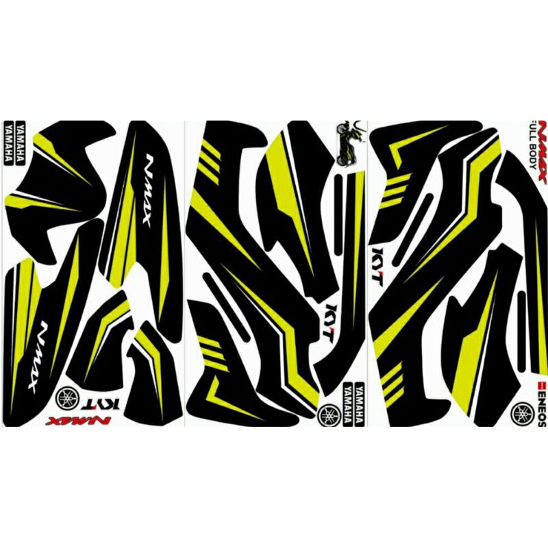 

stiker decal nmax kombinasi warna stabilo 02