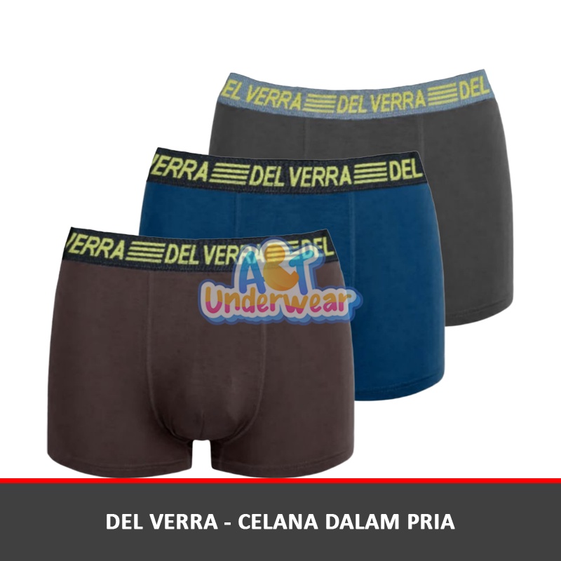 AT158- 3 PCS CD Del verra Boxer / Celana Boxer Remaja / celana dalam kotak