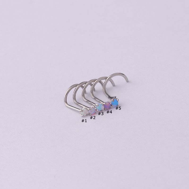 1 Piece 20Gauge Stainless Steel Nose Screw Stud Body Piercing Jewelry