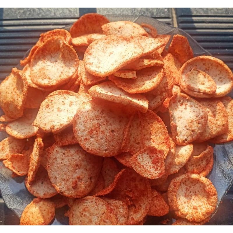 

KERIPIK BASRENG/BASRENG PEDAS ISI 1 KG / BASO GORENG / BASRENG PEDAS