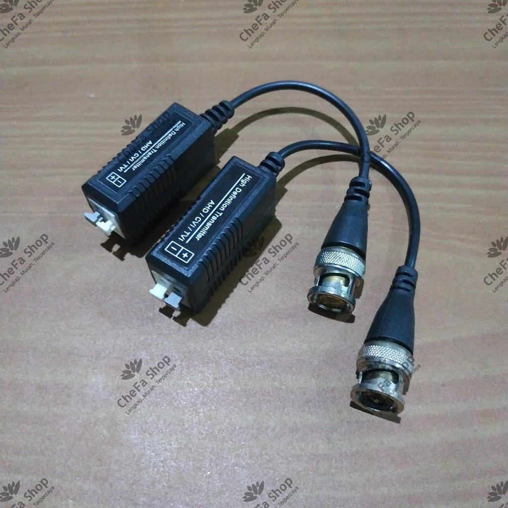 Video Balun CCTV UTP BNC 1 Channel / 1CH / AHD TVI CVI CVBS Analog XVI / Kabel LAN