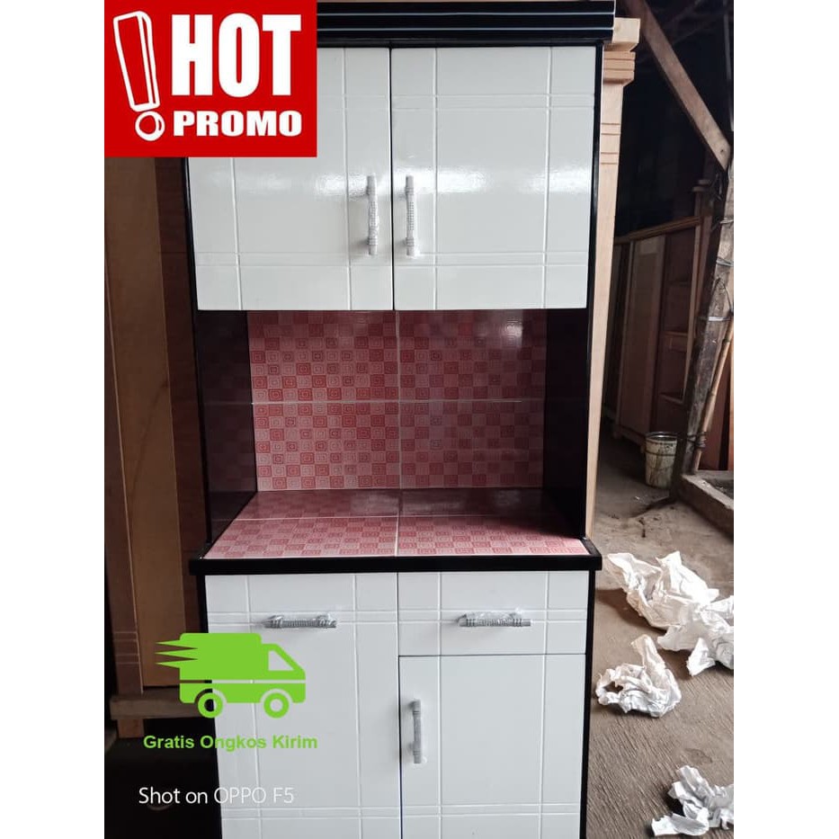 Promo Murah Lemari Sayur Rak Piring Lemari Dapur Minimalis 2