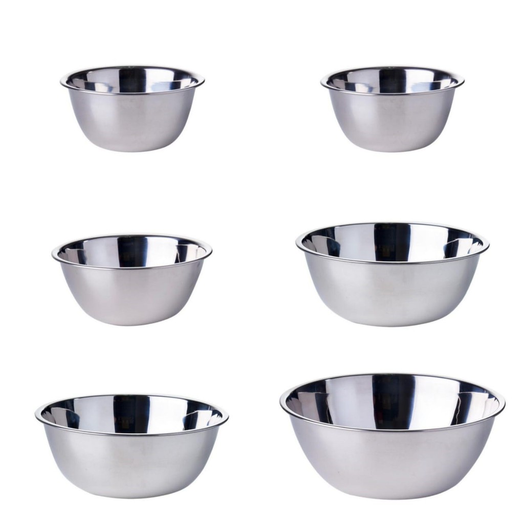 Stainless Steel Mixing Bowl 16 cm - 40 cm