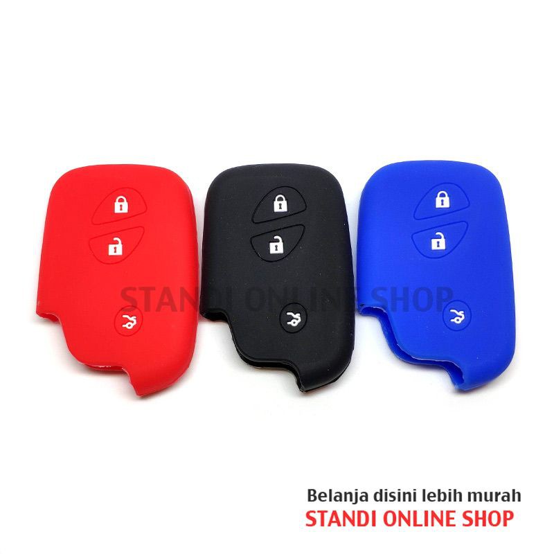 Kondom Kunci Silikon Remot Sarung Remote Smartkey Toyota Lexus 3Tombol