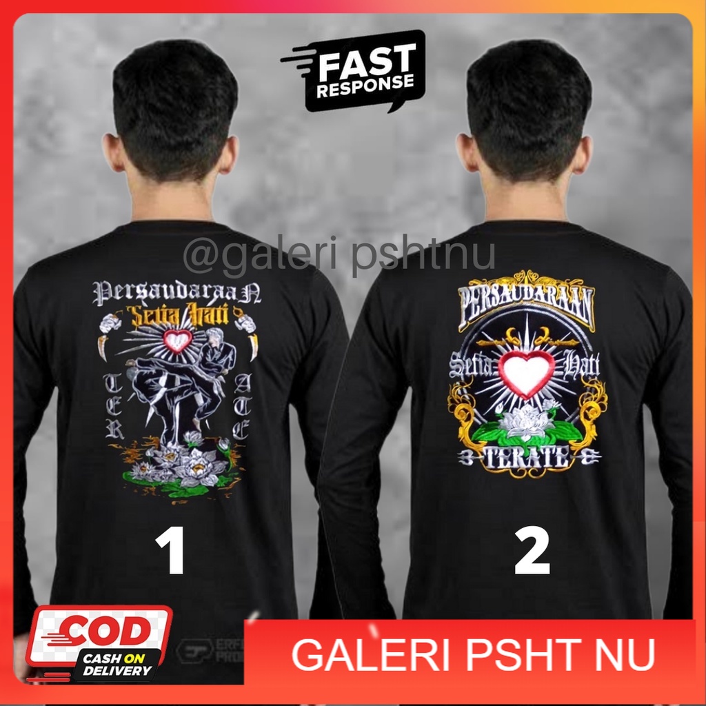 KAOS PSHT LENGAN PANJANG - KAOS PSHT LENGAN PANJANG BORDIR - KAOS PSHT LENGAN PANJANG DISTRO - KAOS 