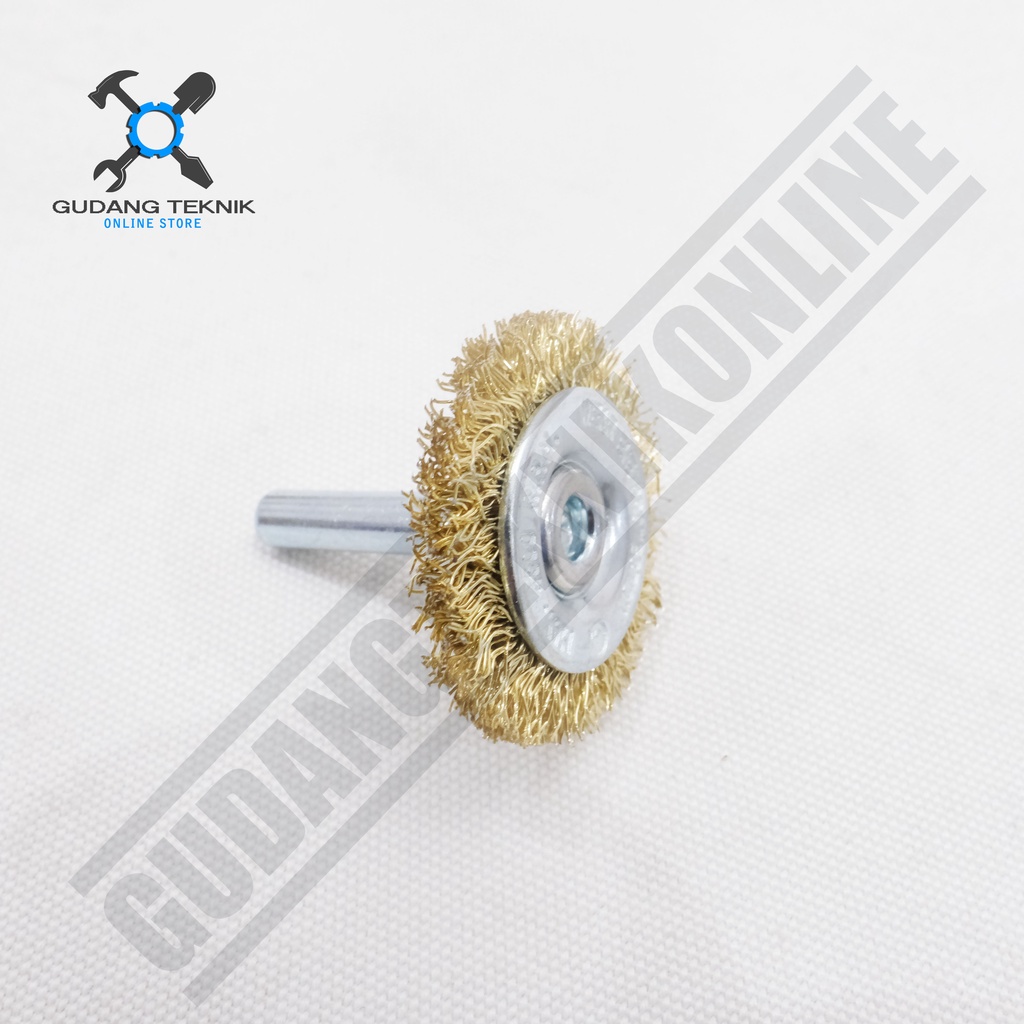 Sikat Kawat Gerinda Mini 38mm HASSTON PROHEX 3450-115 / Sikat Kawat Baja Model Flat