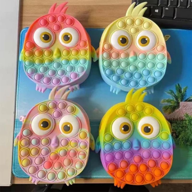 Tas Pop It Owl LED