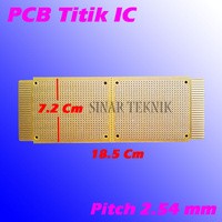 PCB Titik Lubang IC Lobang IC Matrix Papan PCB IC Board Single Bolong Prototipe 18x7cm